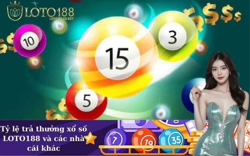 Tỷ lệ trả thưởng xổ số LOTO188 và các nhà cái khác